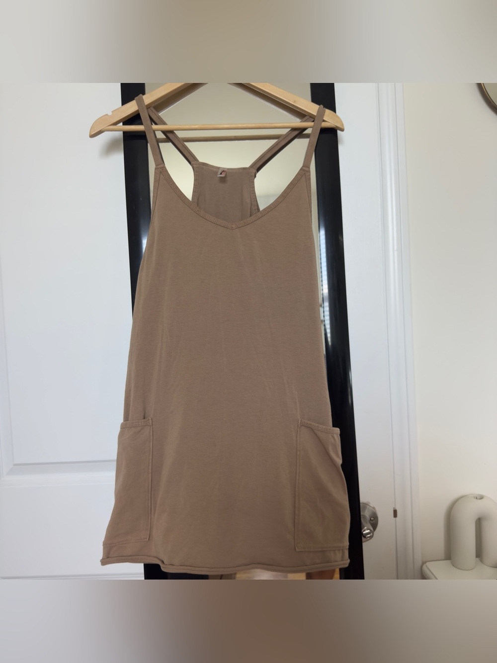 Free People Movement Hot Shot Scoop Neck Sleeveless Patch Pocket Mini Dress - Picture 7 of 8